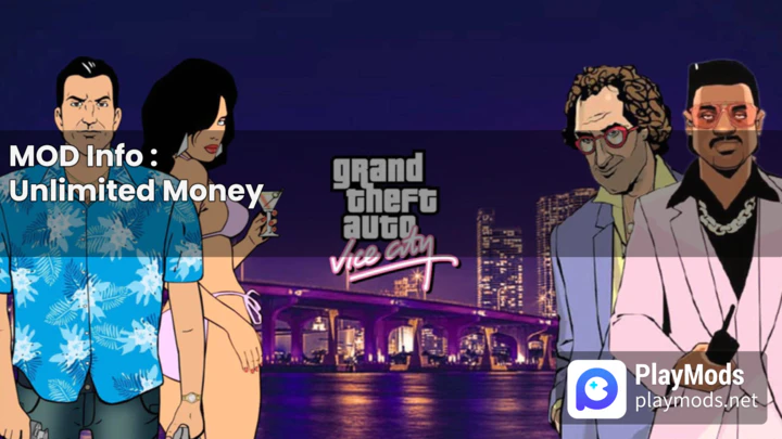 Baixe o GTA Grand Theft Auto Vice City MOD APK v1.12 (Dinheiro