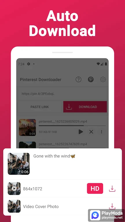 PinSaver - Download Pinterest Video