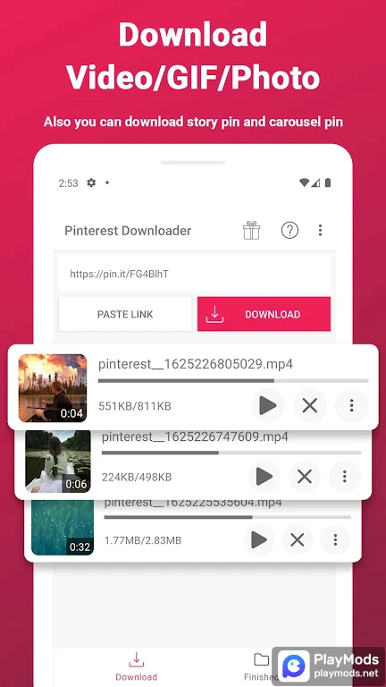 PinSaver - Download Pinterest Video