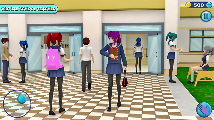 Download do APK de Jogos de anime da vida escolar para Android