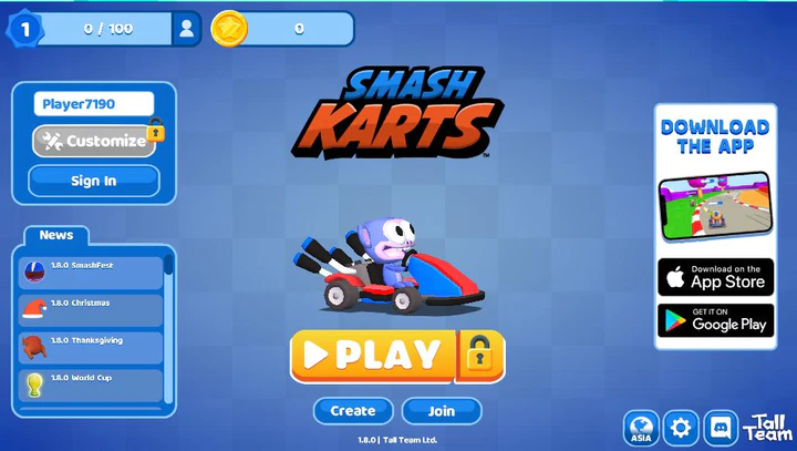 Download Smash Karts APK v1.0 For Android