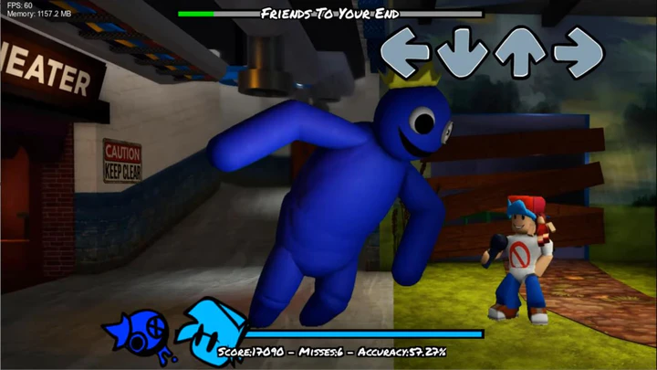 FNF vs Rainbow Friends Blue V1 1.3 Free Download