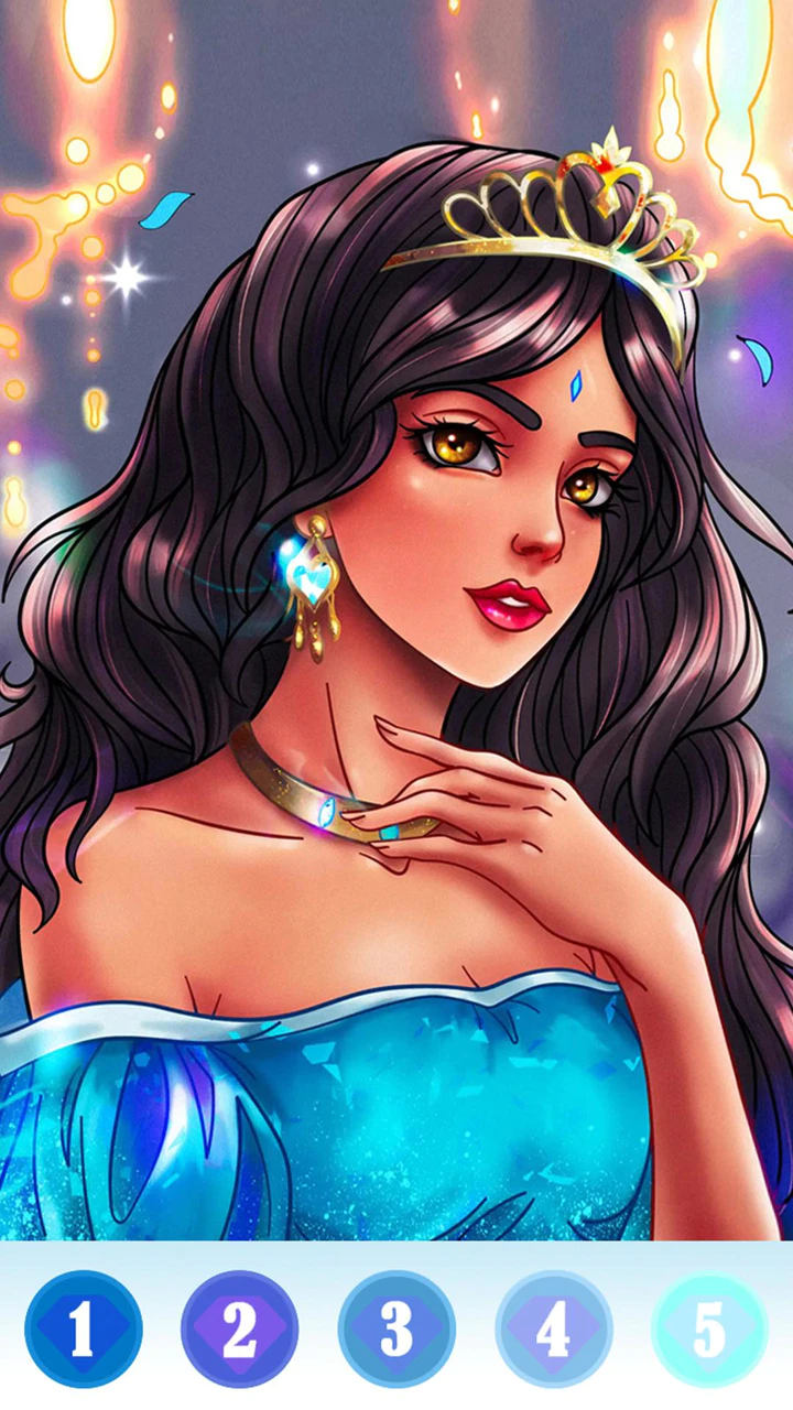 Baixe o Colorir princesa offline MOD APK v1.0.49 para Android