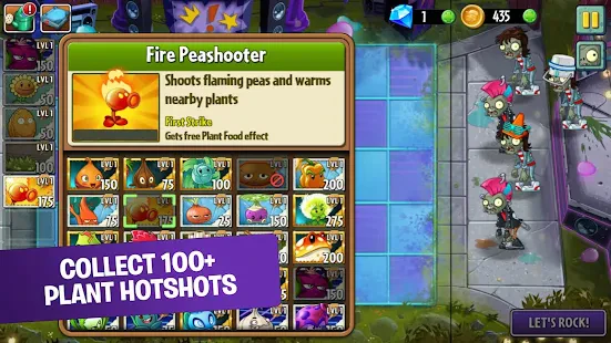 Plants vs. Zombies 2 Unlimited Gems, Unlimited Coins, All Plants Unlocked  v6.5.1