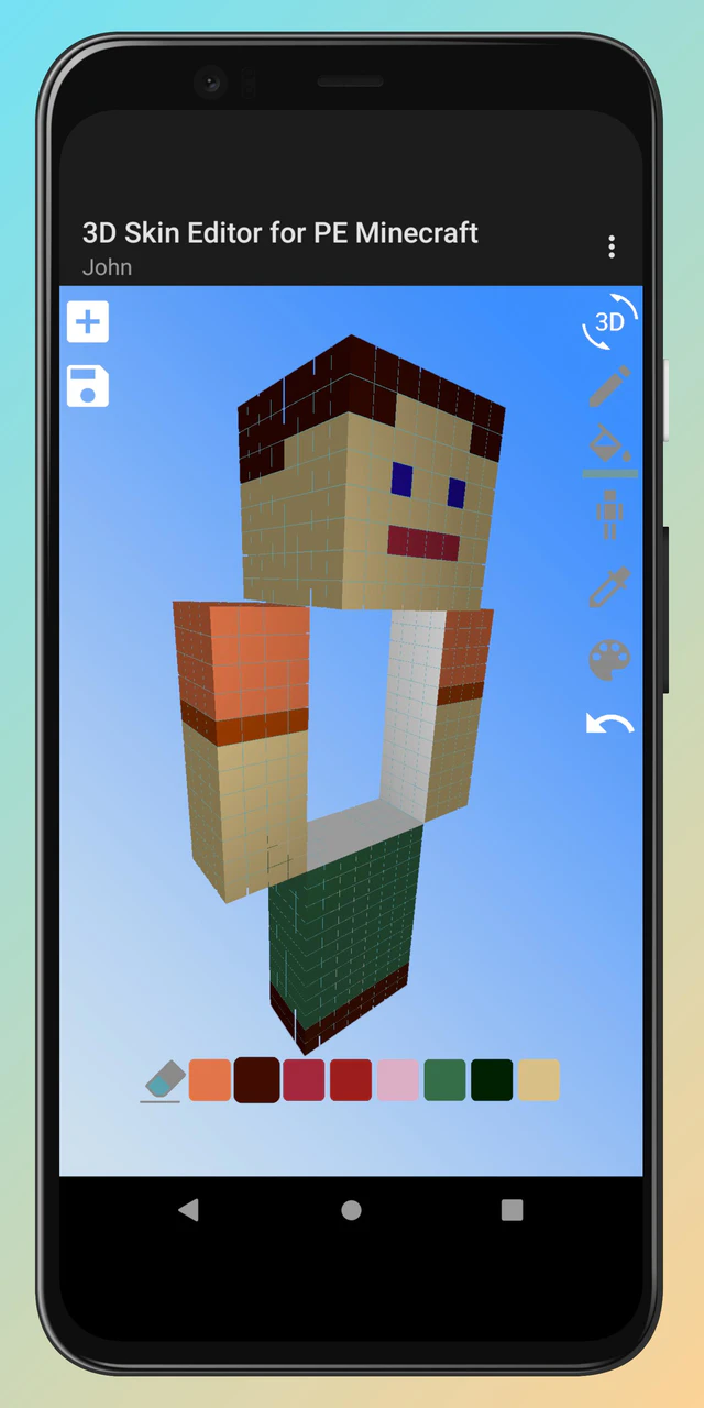 Download 3D Skin Editor for PE Minecraft MOD APK v2.2 for Android