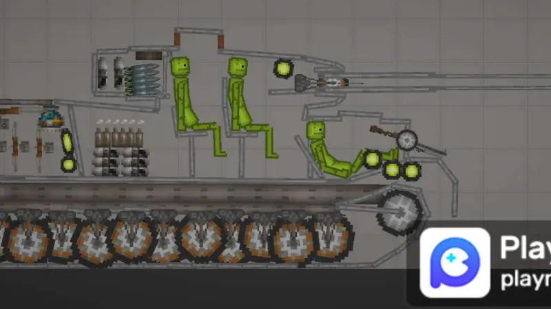 Tiger 2 tank for Melon Playground Mods (Melon Sandbox) - Melmod