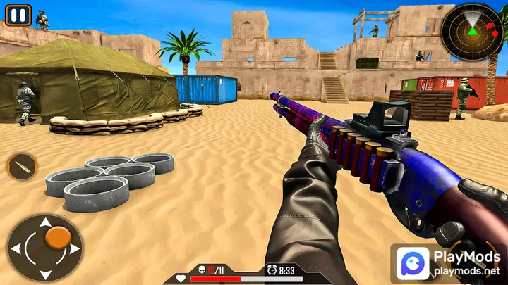 Faça download do Guerra FPS - Jogo de Tiro 3D MOD APK v2.0.0 (Remover  propagandas) para Android