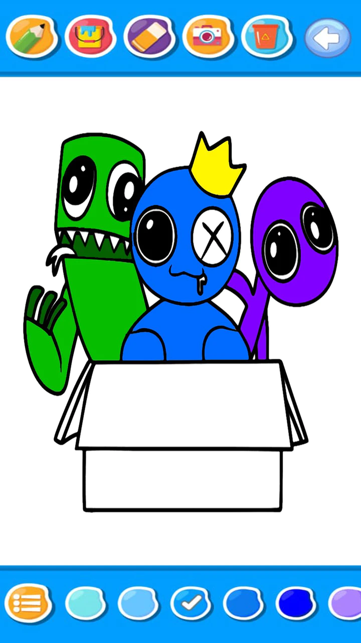 RAINBOW FRIENDS CHAPTER 2 COLORING PAGES / COLOR ALL NEW MONSTERS RAINBOW  FRIENDS 2 