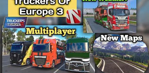 Truckers of Europe 3 mod apk - Enter the game to obtain a large amount of  currency, unlock all trucks, unlock all carriages, and shop for free