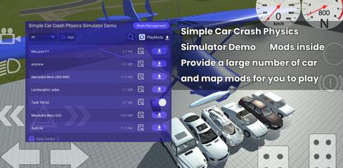 5 Car Mods  Simple Car Crash Physics Simulator 
