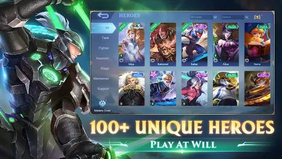 Mobile Legends MOD APK v1.8.34.9055 (Menu/Map Hack, Skins)