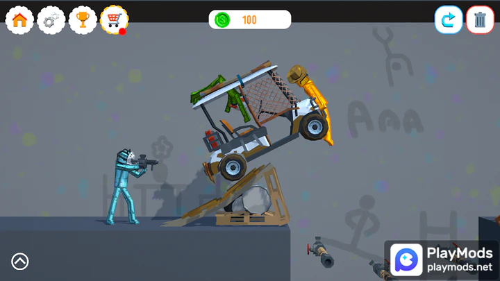 STICKMAN DISMOUNTING v 2.2 MOD APK DOWNLOAD FOR ANDROID HACK & CHEAT 