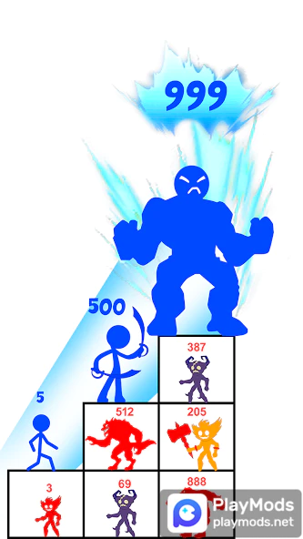 Stickman Battle Playground 2 3.7.1 APK + Mod [Free purchase][Endless][Invincible][God  Mode] for Android.