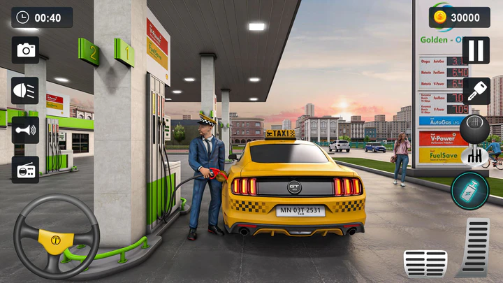 US Taxi Driving Simulator 2023: Open World Taxi Game 3D