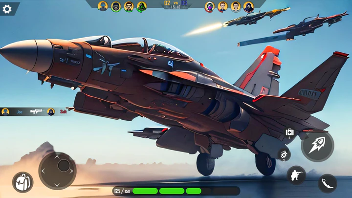 Jogo de Avião Caça Para Celular Over G: Modern Air Combat Android Gameplay  Parte 5 