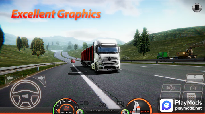 Truck Simulator Europe 2 Apk Mod Dinheiro Infinito v1.3.4 - Goku Play Games