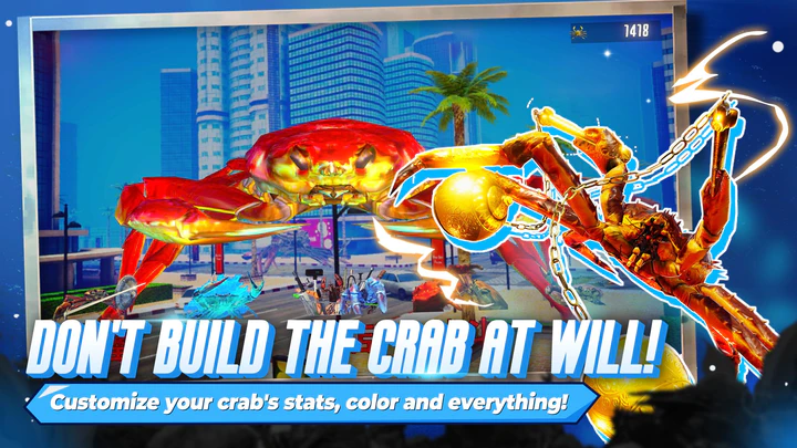 🔥 Download Crab Fight Infinity 1.01 [Mod Money] APK MOD. Fast-paced arcade  action with hardcore challenges 
