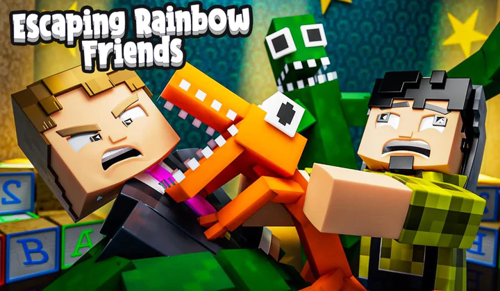 GLITCH RED Roblox Rainbow Friends in Minecraft! 
