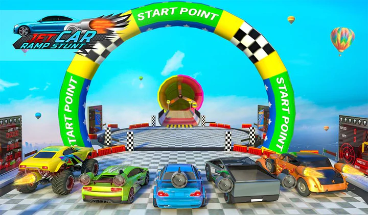 Baixe o Jogos Jet Car Stunt Racing Car MOD APK v4.3 para Android
