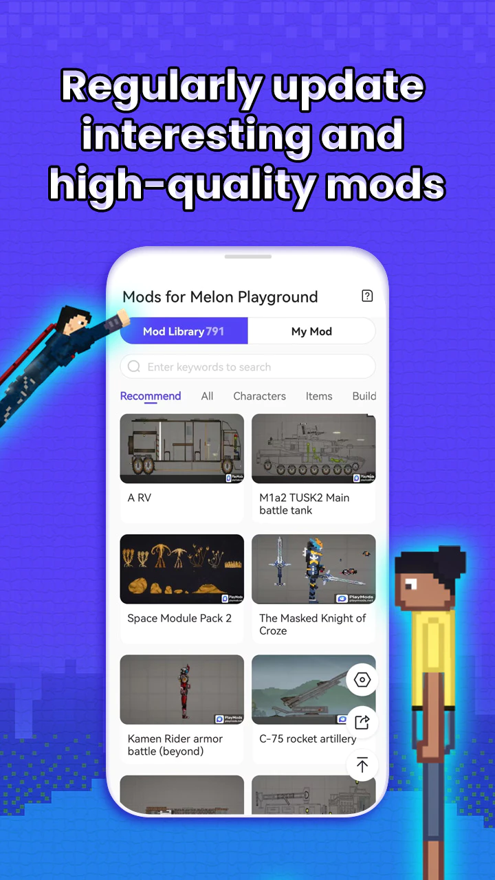 Download Melon ragdoll playground 2 Mod android on PC