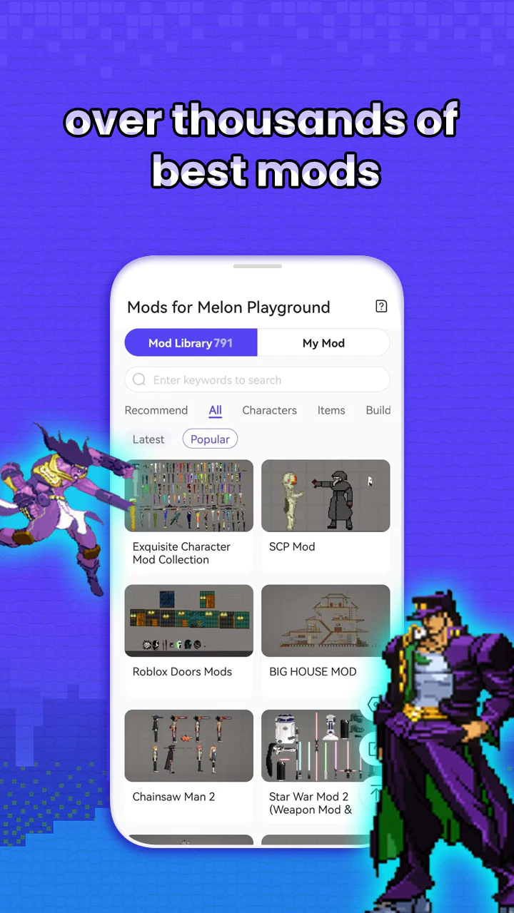 Mods for Melon Playground 2, Apps