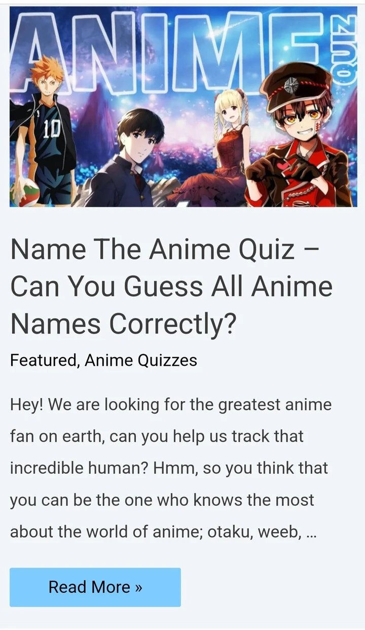 The Anime Quiz (@TheAnimeQuiz) / X