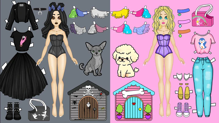 doll dress up games