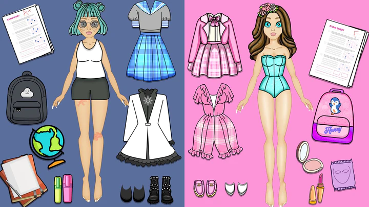 Anime Doll Avatar Maker Game Dress up Games , Anime Paper Doll