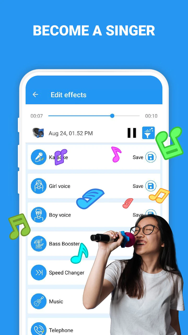 Effets de voix et changeur de APK pour Android Télécharger