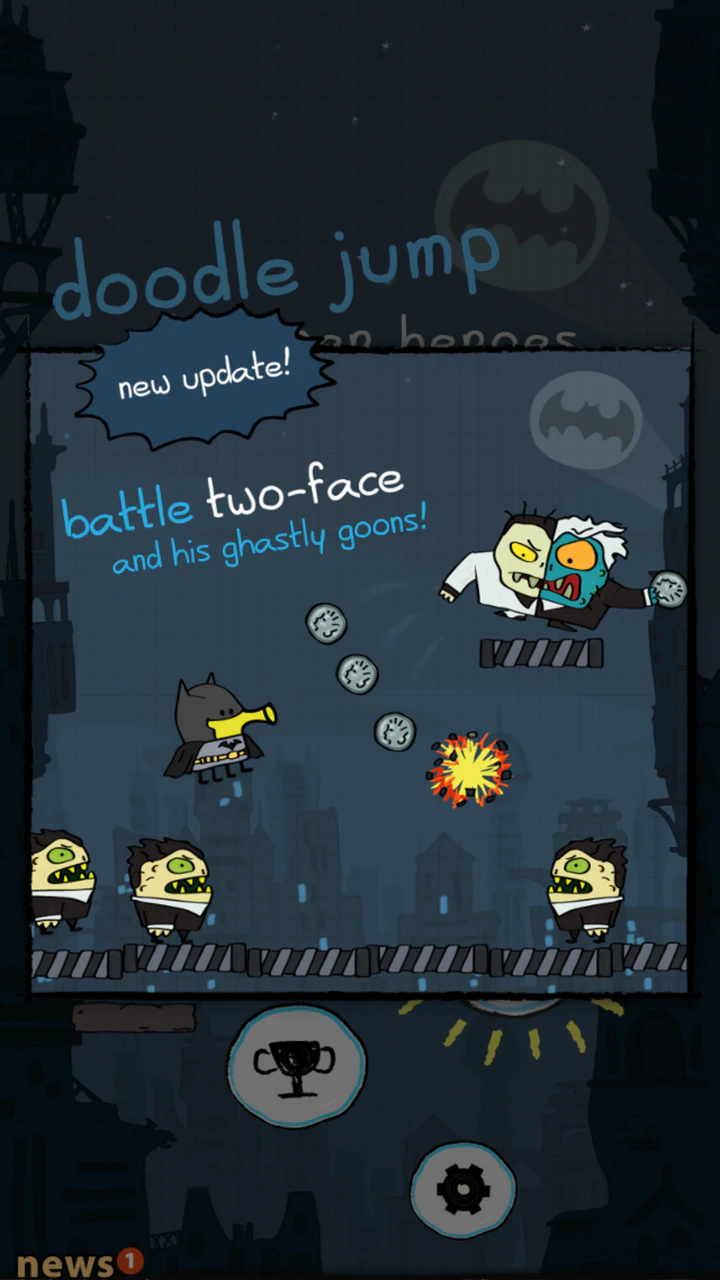 Doodle Jump DC Super Heroes Review  Batman Doodler iPhone App - iOS  Gameplay & Let's Play 